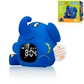 Produktbild: Bresser DieMaus Lichtwecker für Kinder Aufwachlicht Wecker Nachtlicht Elefant Silikon Schlummerfunktion