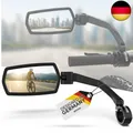 Produktbild: WITTKOP Fahrradspiegel | Großes HD Sichtfeld | 360° Dreh- & Einklappbar | M