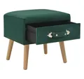 Produktbild: vidaXL Nachtkommode, Nachttisch Grün 40 x 35 x 40 Samt