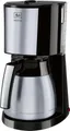 Melitta Filterkaffeemaschine Enjoy® Top Therm 1017-08 schwarz, 1,25l Kaffeekanne, Papierfilter 1x4, mit Thermkanne aus Edelstahl