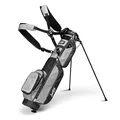 Produktbild: Sunday Golf Loma XL Tasche – Leichte Golftasche mit Gurt und Ständer – Leicht zu tragende Pitch n Putt Golftasche – Par 3 und Executive Courses, 3,4 Pfund (Heidegrau)