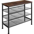 Produktbild: tectake Schuhregal, Rost, Holz, Rechteckig, 30.5x69.5x75.5 cm, Garderobe, Schuhaufbewahrung, Schuhregale