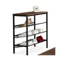 Produktbild: tectake® Schuhregal, Industrial Style, Ablage und 3 Gitterablagen, 75,5 x 30,5 x 69,5 cm