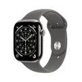 Produktbild: Apple Watch Series 11 GPS + Cellular 46mm Natural Titanium Gehäuse mit Stone Grey Sport Band - M/L