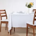 Produktbild: Tischdecke Aus 100% Baumwolle, 138 X 138 Cm, Weiß - Homescapes