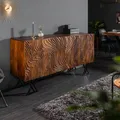 Produktbild: Handgearbeitetes Sideboard FLUID 160cm Mangoholz aufwendiges Frontdesign Kommode Anrichte