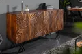 Produktbild: riess-ambiente Sideboard FLUID 160cm braun, Massivholz · Metall · Kommode · aufwändige Front · Wohnzimmer