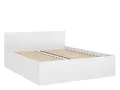 Produktbild: Mirjan24 Bett Tokyo, Elegante Doppelbett mit Lattenrost für Schlafzimmer, Bettgestell, Schlafmöbel, Ehebett (Alpinweiß, 180 x 200 cm)