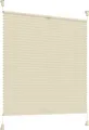 Produktbild: Sonello Plissee Klemmfix ohne Bohren 40cm x 140cm Creme Faltrollo Plisseerollo Jalousie für Tür & Fenster Blickdicht Sichtschutz Sonnenschutz Fertifplissee Rollo