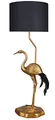 Produktbild: XXL Leuchte Kranich Gold Lampe ohne Leuchtmittel Vogel Figur Chinoiserie Tischlampe 77cm cw267 Palazzo Exklusiv