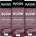Produktbild: Syoss Color Glow Pflegende Haartönung Lavender Crystal Pantone 18-3530 (3x 100ml), semi-permanente Coloration für strahlende Farbintensität bis zu 8 Haarwäschen, ohne das Haar zu schädigen