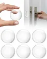 Produktbild: BAIPOK Türstopper Wand - 6er Set Türklinkenpuffer(Transparent), Gummipuffer Selbstklebend, für Türklinkenpuffer, Wandschutz, Wandschrankschutz, 40mm Durchmesser