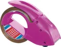 Produktbild: tesa Packband-Abroller Pack n Go Pink Rollenbreite (max.): 50 mm Rollenlänge (max.) 66 m inkl. Klebefilmrolle 50 m x 50 mm