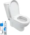 Produktbild: Stand-WC Taharet Kombination inkl. Armatur heiß/kalt + Spülkasten + Deckel + Spülventil Komplett-Set