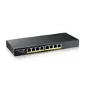 Produktbild: ZyXEL GS1915-8EP 8-Port GbE 802.3at Smart Switch NebulaFlex, PoE+ 60W, lüfterlos GS1915-8EP-EU0101F