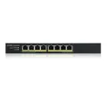 Produktbild: Zyxel ZYXEL 8-port GbE PoE+, 60 Watt 802.3at, Smart Switch, NebulaFlex, desk Netzwerk-Switch