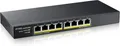 Produktbild: ZYXEL GS1915-8EP Netzwerk Switch 8-Port Gigabit Ethernet PoE+ 60 Watt schwarz