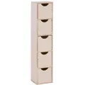 Produktbild: Zeller Present Schubladenelement 5-er - B/H/T ca. 12,00x60,00x13,00