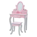 Produktbild: Fantasy Fields Kinder Schminktisch mit Spiegel und Hocker Frisiertisch Roze TD-12851A