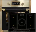 Produktbild: Kaiser Küchengeräte Induktions Herd-Set EH 6427 AD+KCT 7797 FI Em, Retro Pyrolyse Einbau Backofen 73L+Induktionskochfeld 77cm