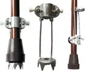 Produktbild: Eiskralle für Gehstock m. 5 Spitzen, hochklappbar, universal silber>>>>