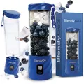 Produktbild: Mixer BlendyGo3, Standmixer, Smoothie maker, Mixer smoothie maker to go, Blender, BPA-freie, PulseMotion & BlendPro Technologie 550 ml (Dunkelblau)