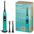 Produktbild: Beurer SC 50 Sound-Zahnbürste, elektrische Zahnbürste mit 5 Reinigungsmodi und Drucksensor, 80.000 Oszillationen, Display mit Putzzeitanzeige, inkl. 2 Bürstenköpfen, Grün (Ocean Breeze)