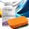 Produktbild: Best Body Nutrition Carblokker 100 Kapseln + Pillenbox Orange 197,10€/kg