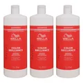 Produktbild: Wella Invigo Color Brilliance Coarse 3 x 1000 ml Shampoo für kräftiges coloriert