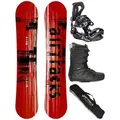 Produktbild: Airtracks Snowboard Herren Snowboard Komplett Set Linear » Mod. 25 (4 St., 4er-Pack), Snowboard + Bindung Master + Boots + Bag / 155 159 161 165 168 171 cm Boots 44 Star Black | 171 cm