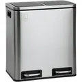 Produktbild: SVITA TM2X15 Mülleimer 30 Mülltrennsystem Abfalleimer mit Fächern Silber