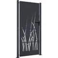 Produktbild: vidaXL Gartentor Anthrazit 105x180 cm Stahl Gras-Design 153170