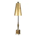 Produktbild: Kleine Stehlampe CORALYN in Gold 102 cm E27 Premium Bodenleuchte Wohnzimmer Flur