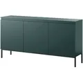 Produktbild: Bemmi Sideboard 3-türig 150 cm, Dunkelgrün mit Metallbeinen - Selsey