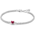 Produktbild: Pandora Tennisarmband Tennisarmband für Damen mit Herz aus Sterlingsilber von PANDORA silberfarben 16 cm