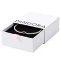 Produktbild: PANDORA Timeless Rotes Funkelndes Herz Tennisarmband aus Sterling-Silber mit rotem künstlichen Kristall, Timeless Kollektion, 16cm, 590041C02-16