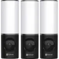 Produktbild: EZVIZ LC3 Smart Outdoor Security Light, Außen Wandlampe mit Überwachungskamera, 3er-Set