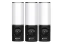 Produktbild: EZVIZ LC3 Smart Outdoor Security Light, Außen Wandlampe mit Überwachungskamera, 3er-Set
