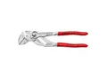 Produktbild: KNIPEX 86 03 180 Zangenschlüssel Zange und Schraubenschlüssel in einem Werkzeug mit Kunststoff überzogen verchromt 180 mm)