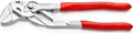 Produktbild: KNIPEX Zangenschlüssel 86 03 180 | 180 mm | bis 40 mm Schlüsselweite | Chrom-Vanadin | glatte Backen | Kunststoffgriff