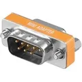 Produktbild: Nullmodemadapter 9polig Stecker > Buchse orange