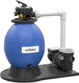 Produktbild: Wiltec Sandfilteranlage 550 W mit 38l Filtertank und selbstansaugender Pumpe 18000 l/h, Sandfilterpumpe, Pool-Pumpe