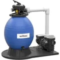 Produktbild: Wiltec - Sandfilteranlage 550 W Mit 38l Filtertank Und Selbstansaugender Pumpe 18000 L/h, Sandfilterpumpe, Pool-pumpe