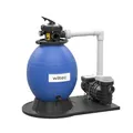 Produktbild: Wiltec Sandfilteranlage 550 W mit 38l Filtertank und selbstansaugender Pumpe 18000 l/h, Sandfilterpumpe, Pool-Pumpe