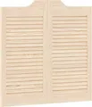 Produktbild: vidaXL Schwingtüren Lamellen-Design 1-Paar 80x80 cm Massivholz Kiefer