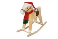 Produktbild: roba® Schaukelpferd mit Sattel, gepolstert, mit abnehmbarer Weihnachtsmütze & Schal