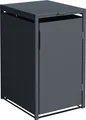 Produktbild: DEGAMO Mülltonnenbox 1er MÜNCHEN 68x80x116cm für Tonnen 120 und 240 Liter, grau