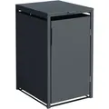 Produktbild: Mülltonnenbox MÜNCHEN 68x80x116cm für Tonnen 120 und 240 Liter, Stahl anthrazit