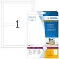 Produktbild: HERMA DVD Einleger für DVD Hüllen 183,0 x 273,0 mm weiß 25 Etiketten