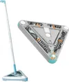 Produktbild: MEDIASHOP Akku-Reinigungsbesen DeeperSweeper | 360° kabelloser E-Besen mit 4 Bürsten | Triangel-Design | 30x30 cm